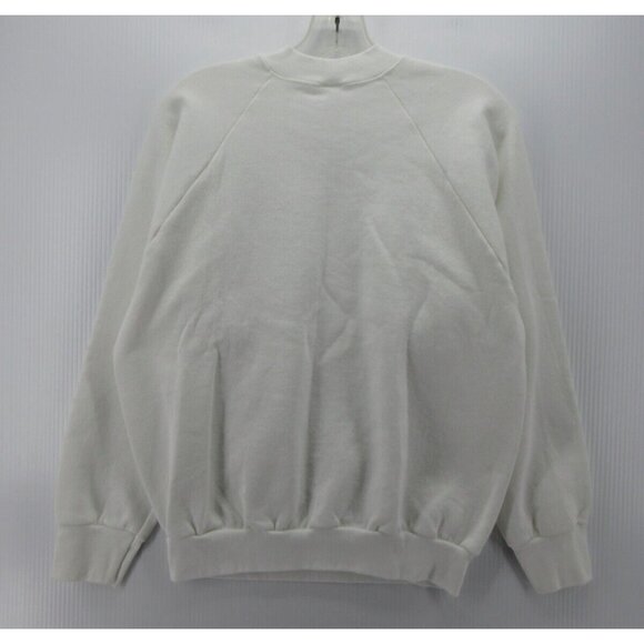 VINTAGE Fruit Of The Loom Sweatshirt Medium Blank 80s 50/50 USA * - Picture 7 of 10